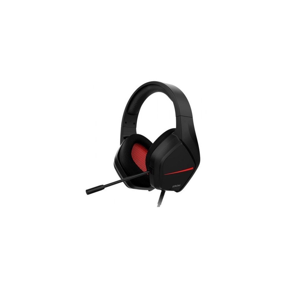 Auriculares Gaming con Micrófono Krom Kopa Move/ Jack 3.5/ Negros | Auriculares y Micrófonos