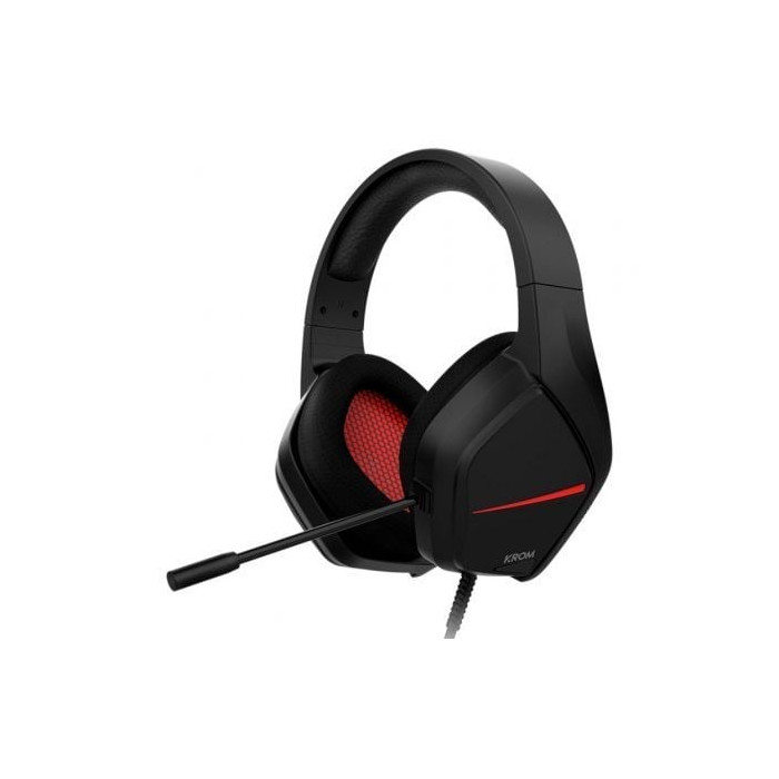 Auriculares Gaming con Micrófono Krom Kopa Move/ Jack 3.5/ Negros | Auriculares y Micrófonos