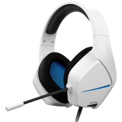 Auriculares Gaming con Micrófono Krom Kopa Move/ Jack 3.5/ Blancos | Auriculares y Micrófonos