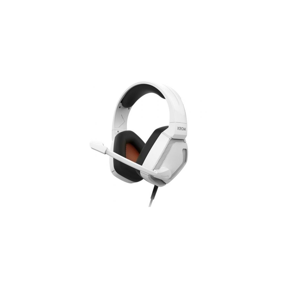 Auriculares Gaming con Micrófono Krom Kopa Pro/ Jack 3.5/ Blancos | Auriculares y Micrófonos