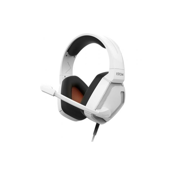 Auriculares Gaming con Micrófono Krom Kopa Pro/ Jack 3.5/ Blancos | Auriculares y Micrófonos