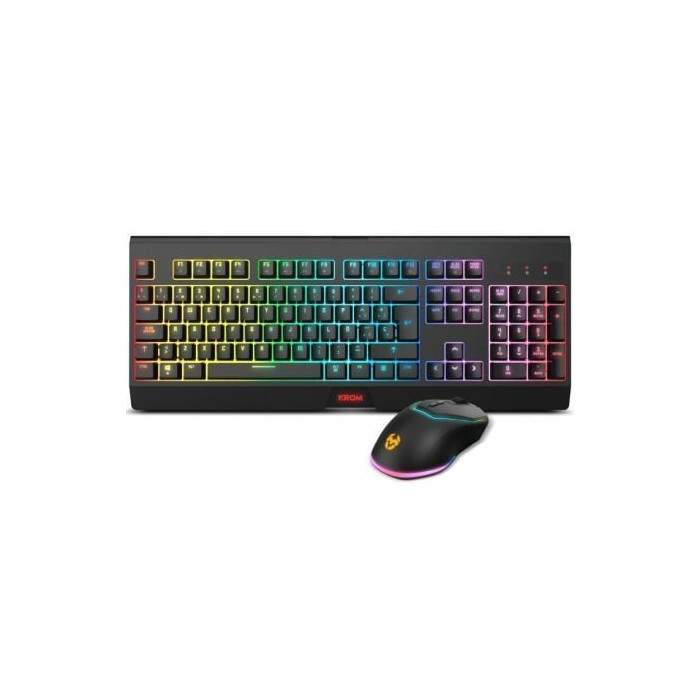 Pack Gaming Krom Kabala/ Teclado + Ratón Inalámbricos | Kits Completos