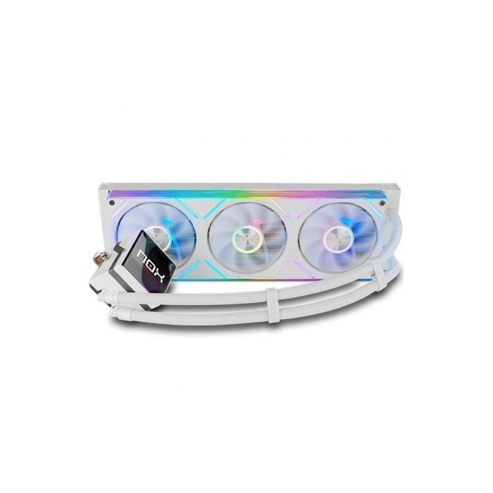 Sistema de Refrigeración Líquida Nox M-360 LCD/ Blanco | Ventiladores