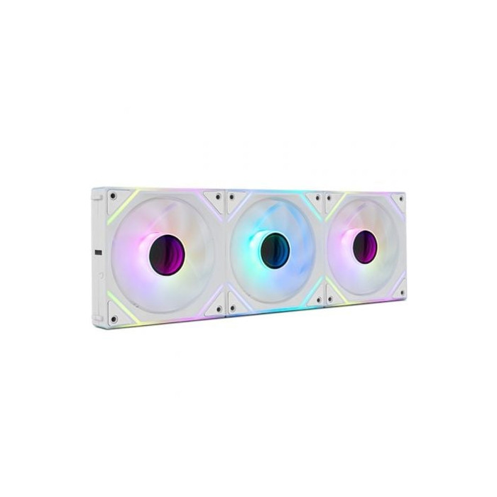 Pack 3 Ventiladores Nox Pro Link/ ARGB/ 12cm/ Blancos | Ventiladores