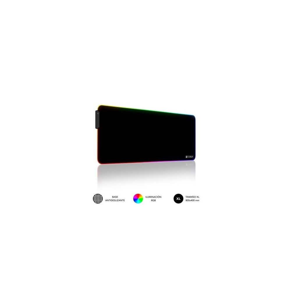 Alfombrilla Subblim MP-02RGB01 LED RGB XL/ 800 x 300 x 4 mm | Alfombrillas