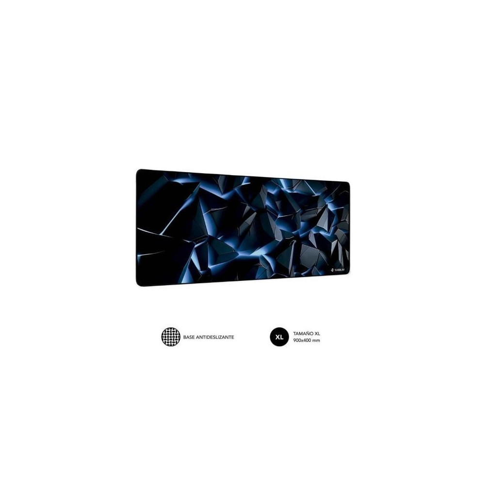 Alfombrilla Subblim Blue Obsidian XL/ 900 x 400 x 3 mm | Alfombrillas