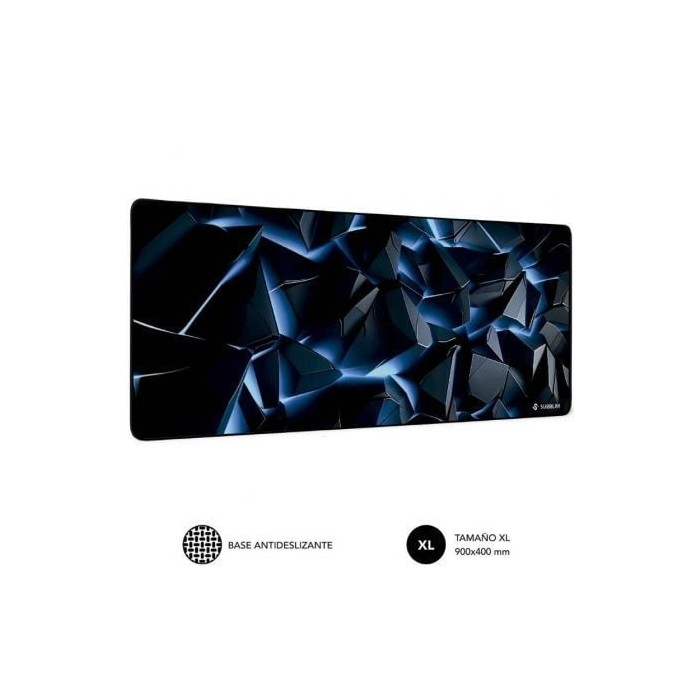 Alfombrilla Subblim Blue Obsidian XL/ 900 x 400 x 3 mm | Alfombrillas
