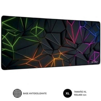 Alfombrilla Subblim Neon Obsidian XL/ 900 x 400 x 3 mm | Alfombrillas