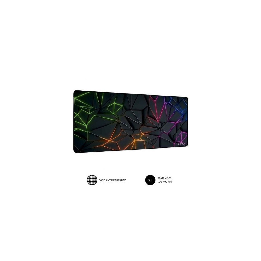 Alfombrilla Subblim Neon Obsidian XL/ 900 x 400 x 3 mm | Alfombrillas