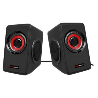 Altavoces Mars Gaming MS1/ 10W/ 2.0/ Rojos | Altavoces
