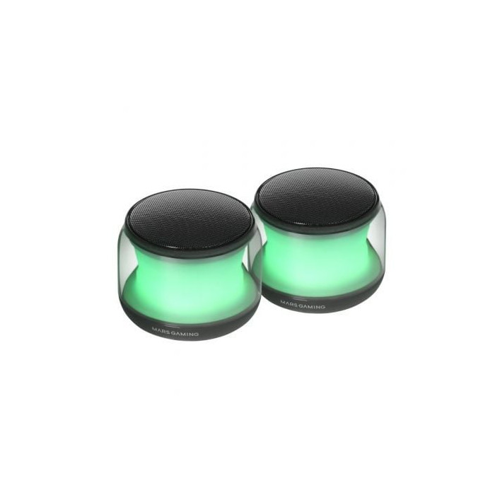 Altavoces con Bluetooth Mars Gaming MS-AURA/ 15W/ 2.0/ Negros | Altavoces
