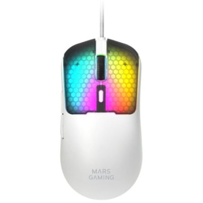 Ratón Gaming Mars Gaming MM-Viper/ Hasta 12800 DPI/ Blanco | Ratones Gaming