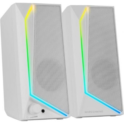 Altavoces Mars Gaming MS72/ 15W/ 2.0/ Blancos | Altavoces