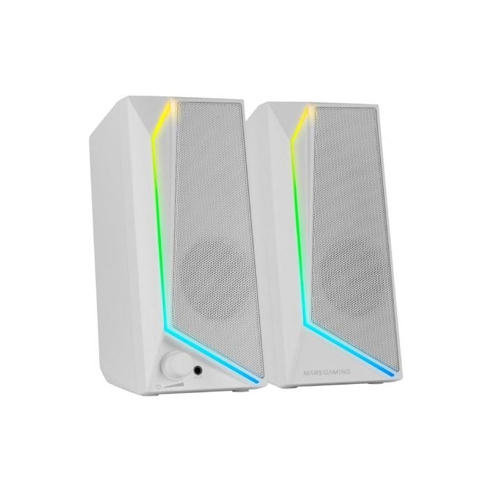 Altavoces Mars Gaming MS72/ 15W/ 2.0/ Blancos | Altavoces