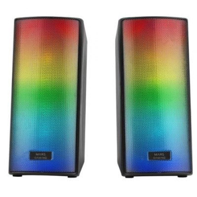 Altavoces con Bluetooth Mars Gaming MSRGB2/ 15W/ 2.0/ Negros | Altavoces