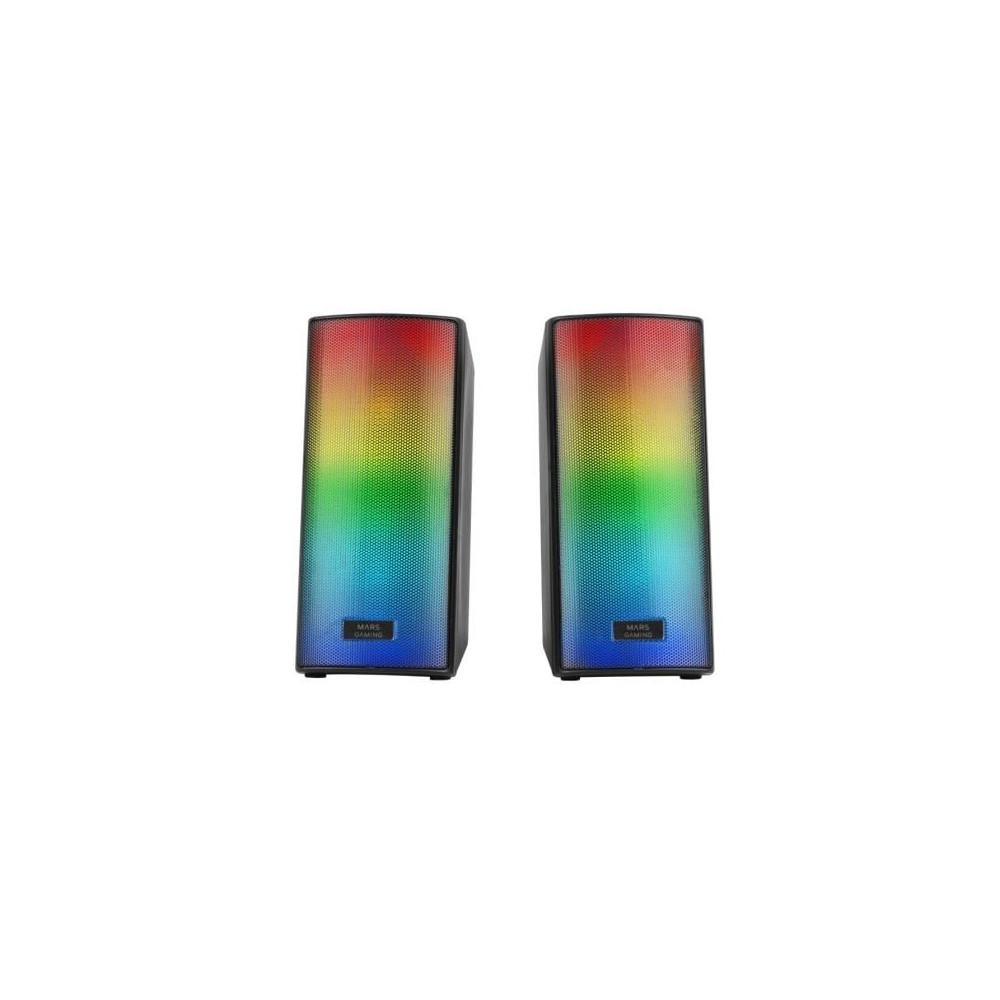 Altavoces con Bluetooth Mars Gaming MSRGB2/ 15W/ 2.0/ Negros | Altavoces