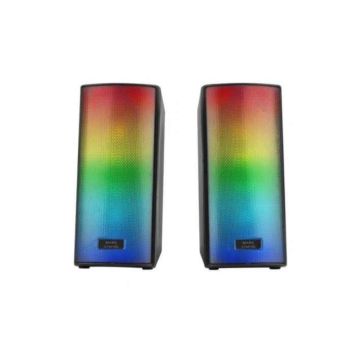 Altavoces con Bluetooth Mars Gaming MSRGB2/ 15W/ 2.0/ Negros | Altavoces