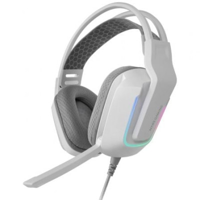 Auriculares Gaming con Micrófono Mars Gaming MH-Strike/ Jack 3.5/ USB/ Blancos | Auriculares y Micrófonos