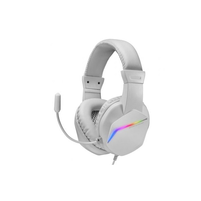 Auriculares Gaming con Micrófono Mars Gaming MH122/ Jack 3.5/ Blancos | Auriculares y Micrófonos