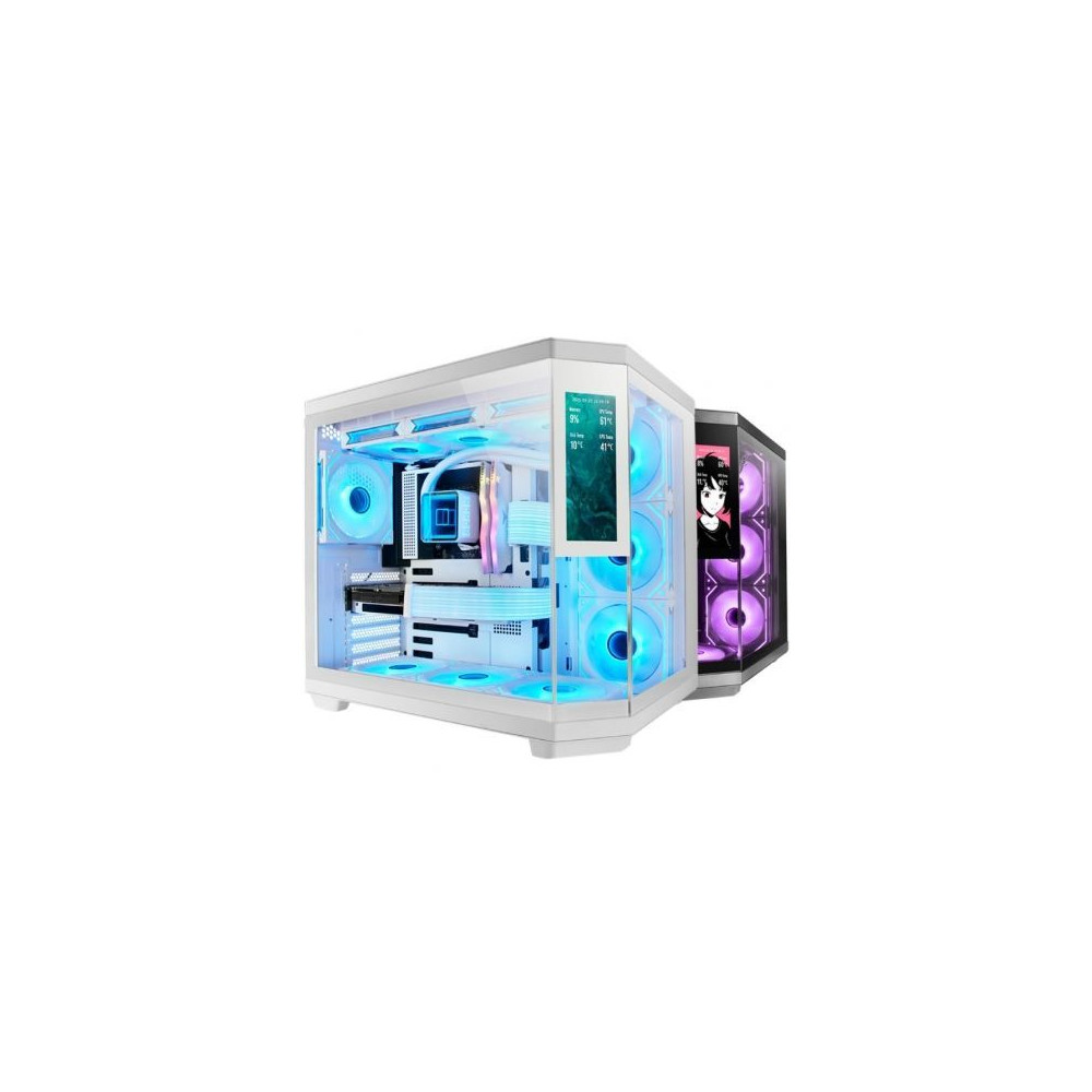 Caja Gaming Semitorre Mars Gaming MC-3TCORELCD/ Blanca | Cajas ATX