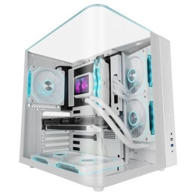 Caja Gaming Semitorre Mars Gaming MC-INFINIOLITE/ Blanca | Cajas ATX