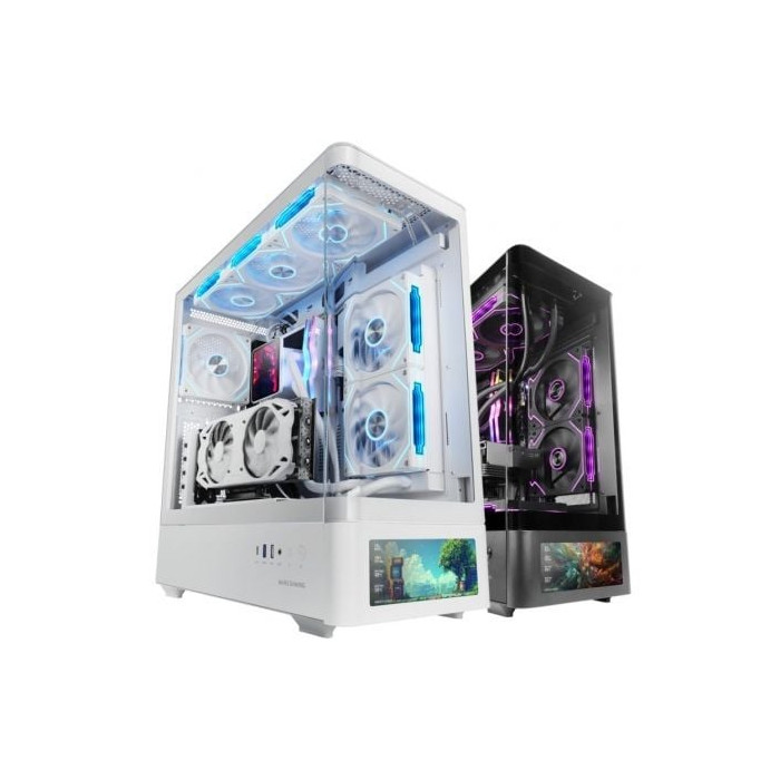 Caja Gaming Semitorre Mars Gaming MC-LCDPRO/ Blanca | Cajas ATX