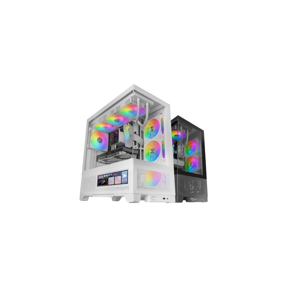 Caja Gaming Semitorre Mars Gaming MC-LCDX/ Blanca | Cajas ATX