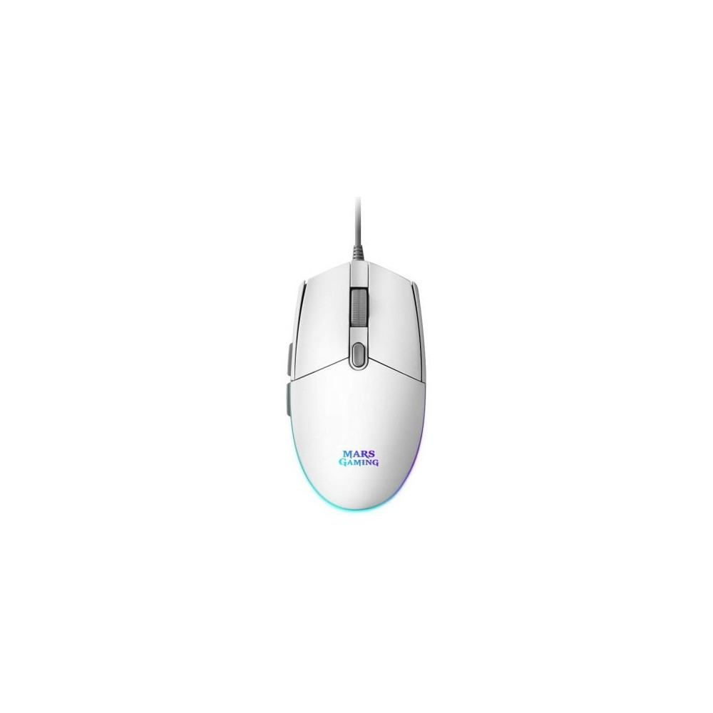 Ratón Gaming Mars Gaming MMGW/ Hasta 3200 DPI/ Blanco | Ratones Gaming