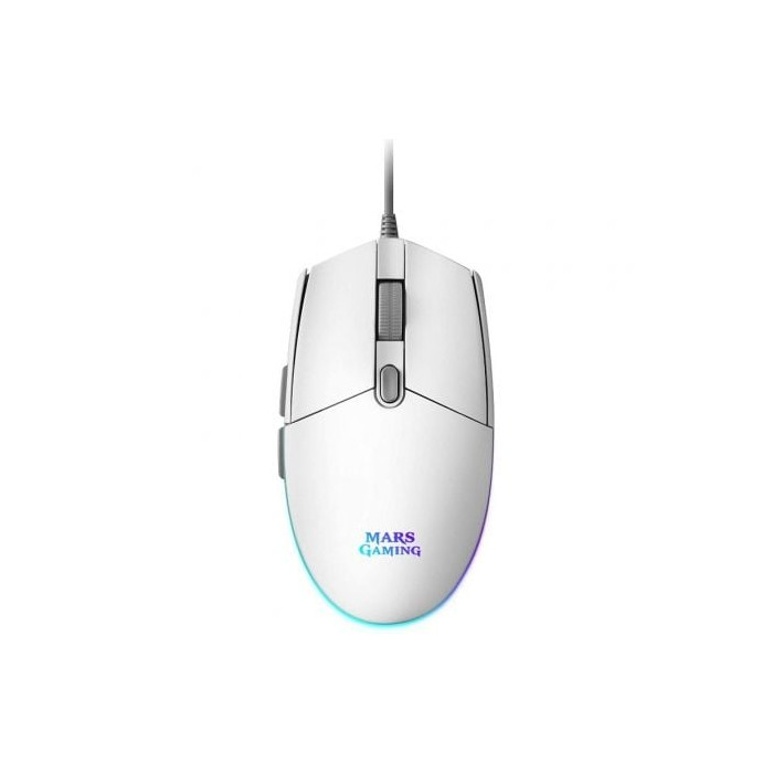 Ratón Gaming Mars Gaming MMGW/ Hasta 3200 DPI/ Blanco | Ratones Gaming