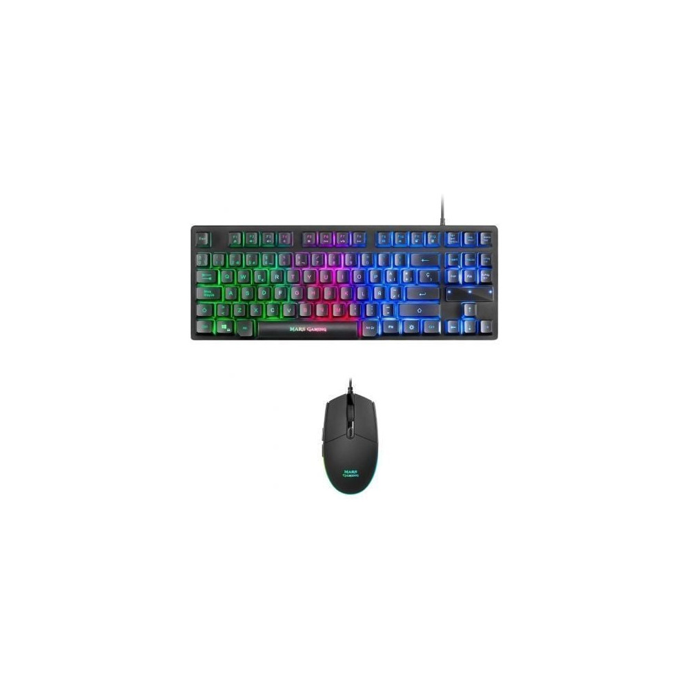 Pack Gaming Mars Gaming MCPTKLES/ Teclado + Ratón Óptico | Kits Completos