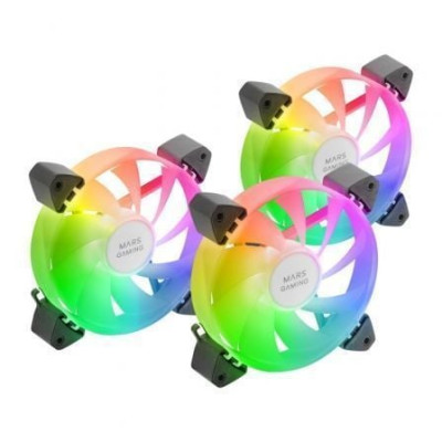 Pack 3 Ventiladores Mars Gaming MF-3A/ 12cm/ ARGB | Ventiladores