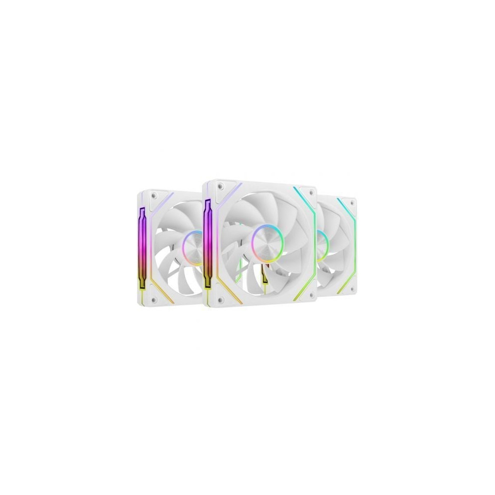 Pack 3 Ventiladores Invertidos Mars Gaming MF-LINKFINITYKIT2R/ 12cm/ ARGB/ Blancos | Ventiladores