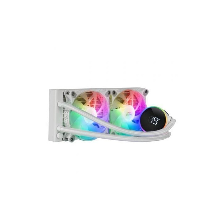 Sistema de Refrigeración Líquida Mars Gaming ML-LCD240/ Blanco | Ventiladores
