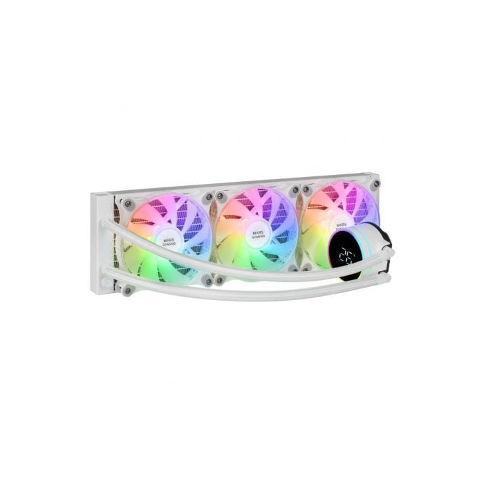 Sistema de Refrigeración Líquida Mars Gaming ML-LCD360/ Blanca | Ventiladores