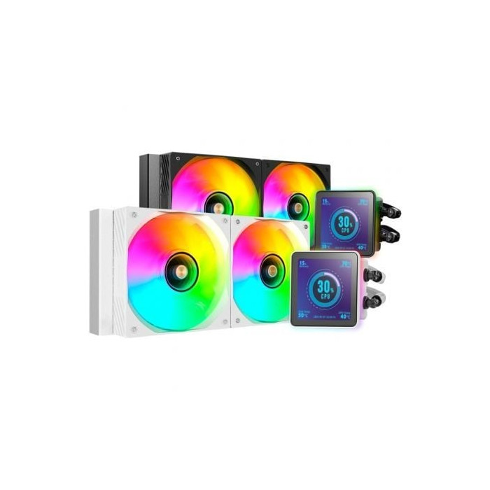 Sistema de Refrigeración Líquida Mars Gaming ML-VISIONPRO240/ Blanco | Ventiladores