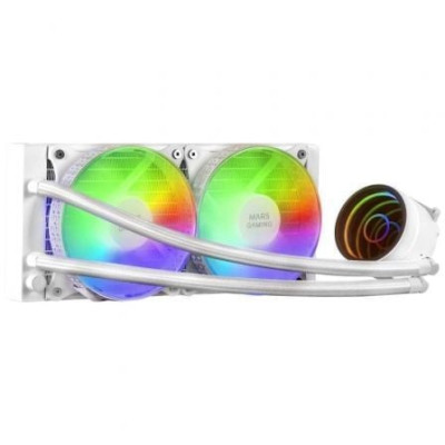 Sistema de Refrigeración Líquida Mars Gaming ML-ONE240W/ Blanco | Ventiladores