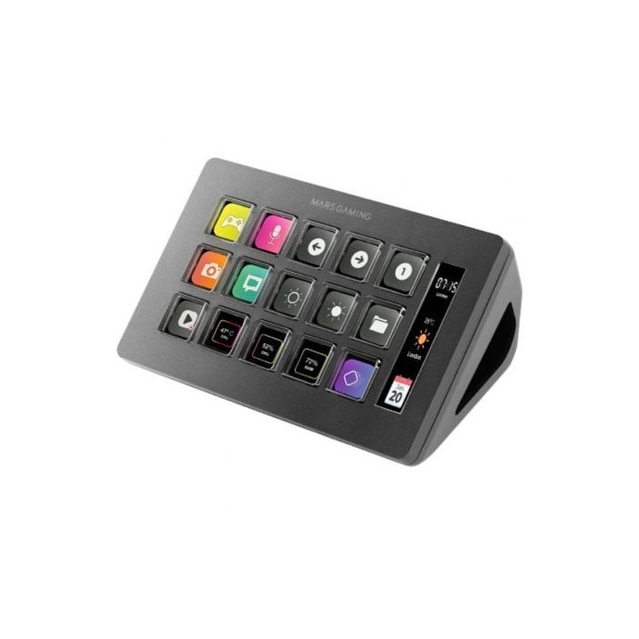 Stream Deck Slim Mars Gaming MSD-ONE/ 15 Teclas LCD/ Negro | Accesorios Gaming