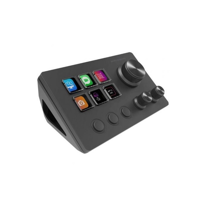 Control Deck Mars Gaming MSD-TWO/ 6 Teclas LCD/ 3 Ruedas/ 3 Botones/ Negro | Accesorios Gaming