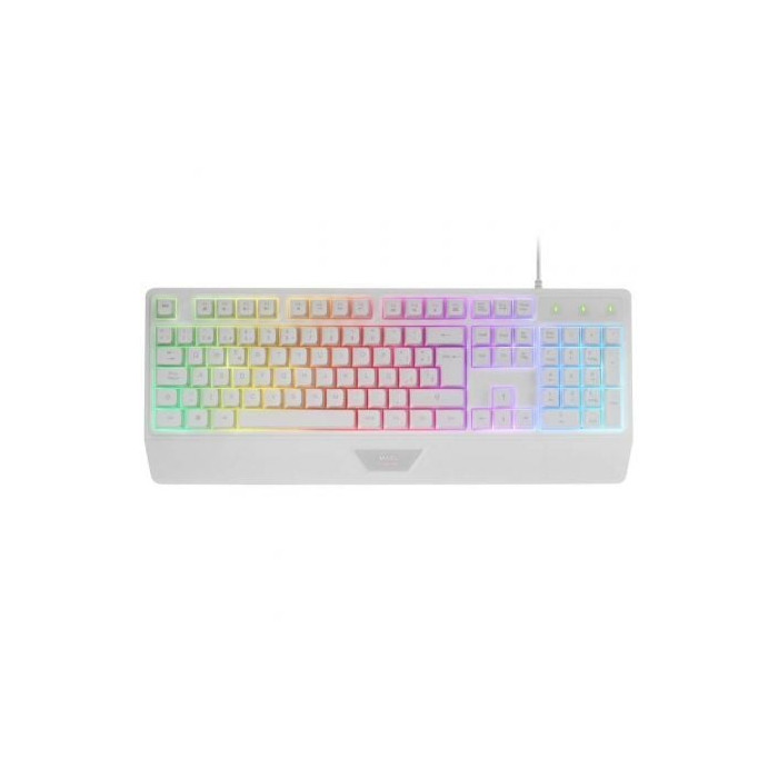 Teclado Gaming SemiMecánico Mars Gaming MK124/ Blanco | Teclados Gaming