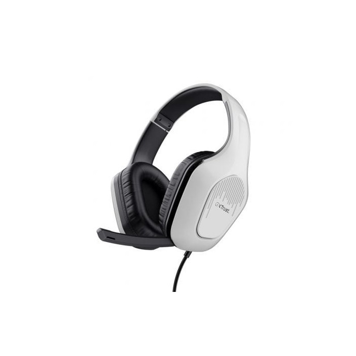 Auriculares Gaming con Micrófono Trust Gaming GXT 415 Zirox PS5/ Jack 3.5/ Blancos | Auriculares y Micrófonos