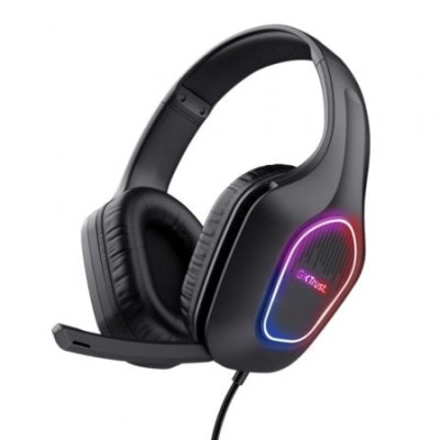 Auriculares Gaming con Micrófono Trust Gaming GXT 416 Zirox/ Jack 3.5/USB Negros | Auriculares y Micrófonos