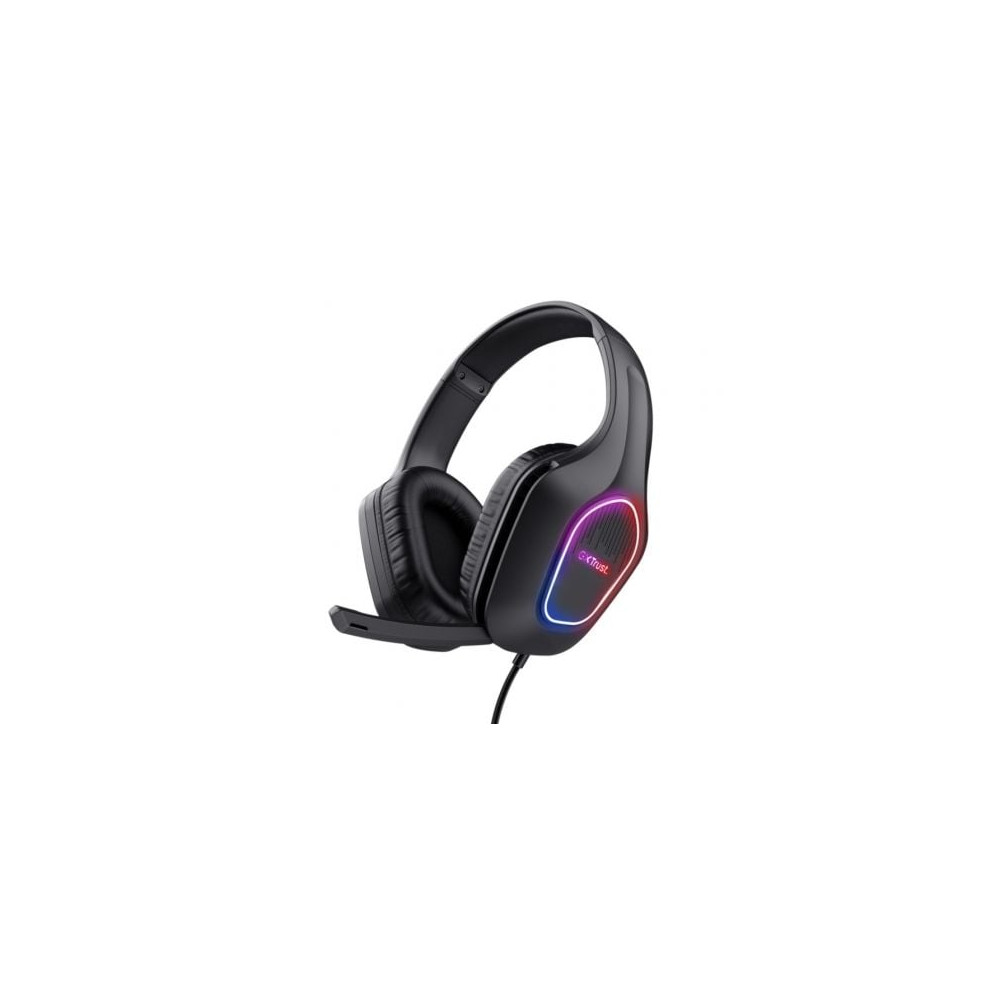Auriculares Gaming con Micrófono Trust Gaming GXT 416 Zirox/ Jack 3.5/USB Negros | Auriculares y Micrófonos
