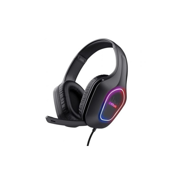 Auriculares Gaming con Micrófono Trust Gaming GXT 416 Zirox/ Jack 3.5/USB Negros | Auriculares y Micrófonos