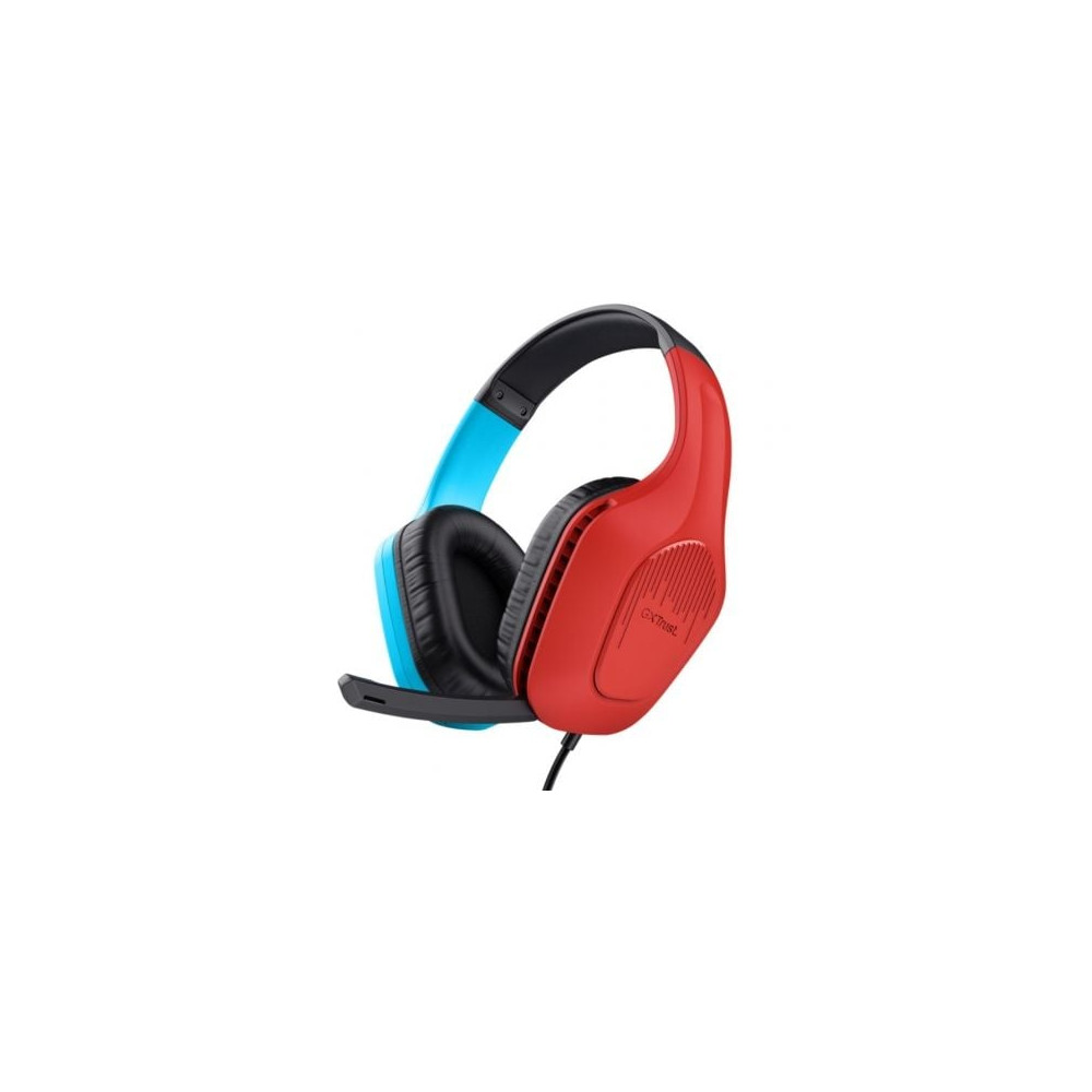 Auriculares Gaming con Micrófono Trust Gaming GXT 416S Zirox/ Jack 3.5/ Azules y Rojos | Auriculares y Micrófonos