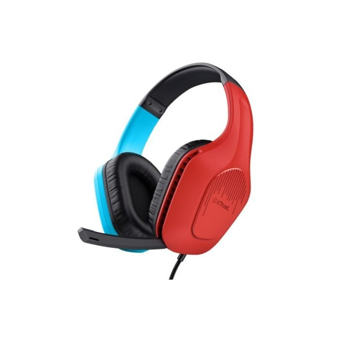 Auriculares Gaming con Micrófono Trust Gaming GXT 416S Zirox/ Jack 3.5/ Azules y Rojos | Auriculares y Micrófonos