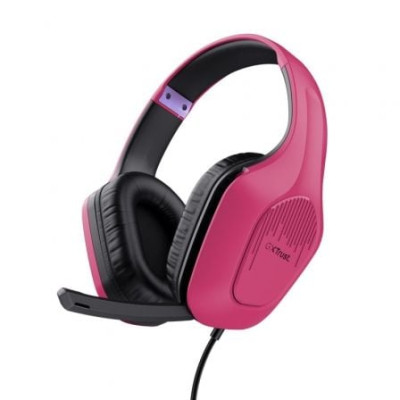 Auriculares Gaming con Micrófono Trust Gaming GXT 415 Zirox/ Jack 3.5/ Rosas | Auriculares y Micrófonos