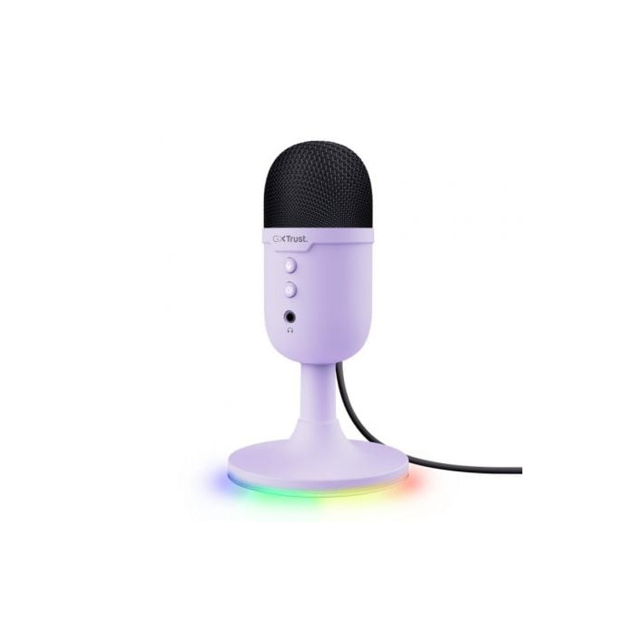 Micrófono Trust Gaming GXT 234 Yunix/ USB/ Lila | Auriculares y Micrófonos