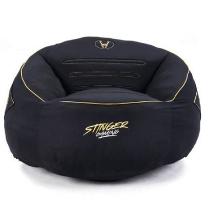 Puff Woxter Stinger Gaming/ con relleno/ Negro y Dorado | Sillas y Mesas