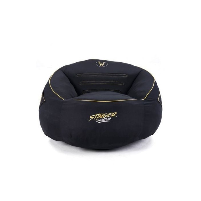 Puff Woxter Stinger Gaming/ con relleno/ Negro y Dorado | Sillas y Mesas