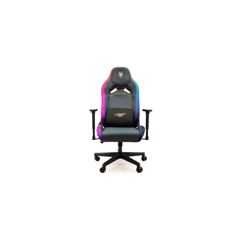 Silla Gaming Woxter Stinger Station Elite/ Luces LED/ Dorada y Plata | Sillas y Mesas
